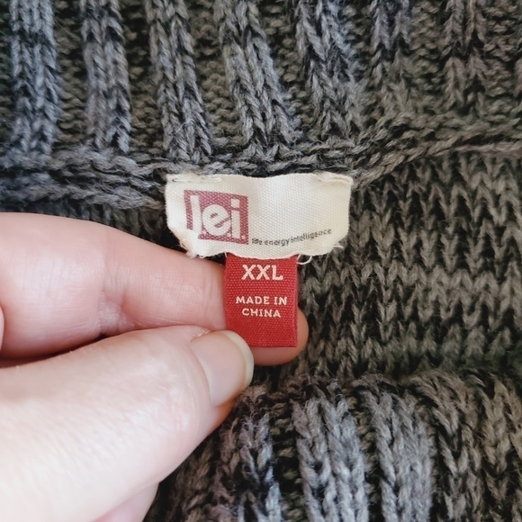 7121 * Lei Cowl Neck Ombre Sweater Dress Gray Size Juniors XXL - Picture 3 of 12